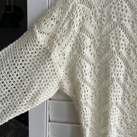 GUESS crochet cotton knit top - Picture 4 of 7